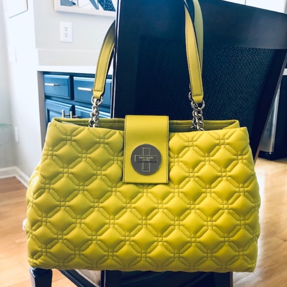 Kate Spade New York Elena Astor Court Leather Quilted Pattern Tote - Picture 2 of 6